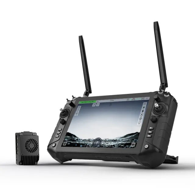 SIYI UniRC 10 Pro Triple Frequency 2.4 & 5 & X GHz Handheld 45 KM Range Smart Controller with 10-Inch 1080P High Brightness Touchscreen