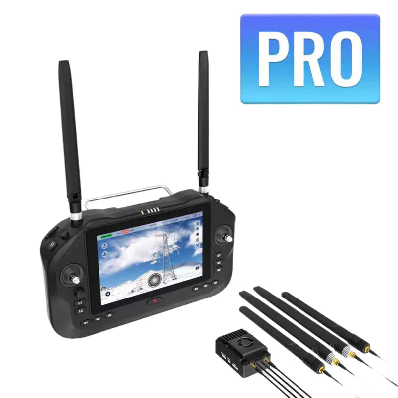 SIYI UniRC 7 / 7 Pro Dual Frequency 2.4 & 5 GHz Handheld Ground Station 40 KM Range Smart Controller