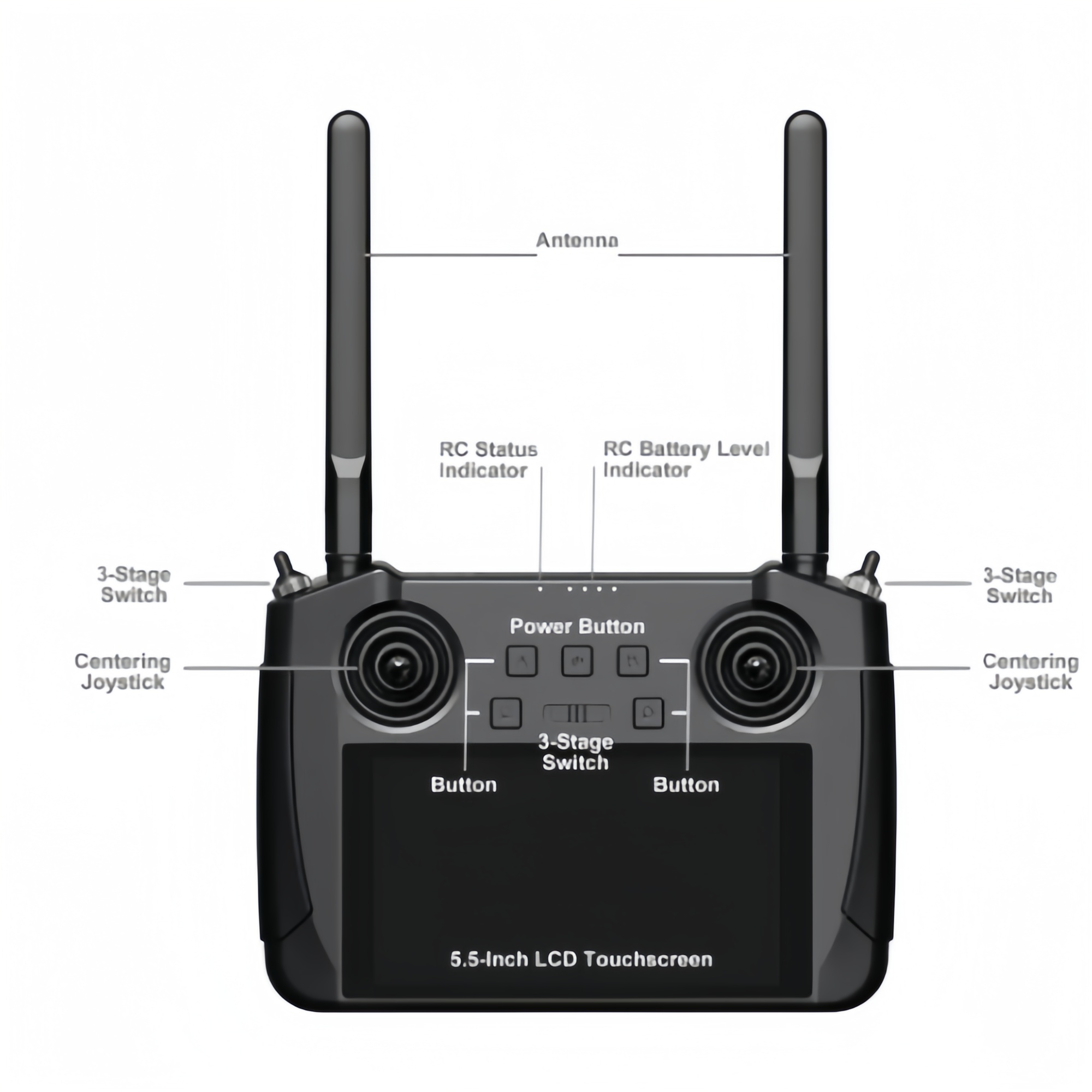 SIYI MK15 Mini HD Handheld Ground Station Enterprise Smart Controller