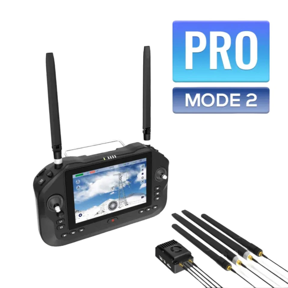 SIYI UniRC 7 / 7 Pro Dual Frequency 2.4 & 5 GHz Handheld Ground Station 40 KM Range Smart Controller